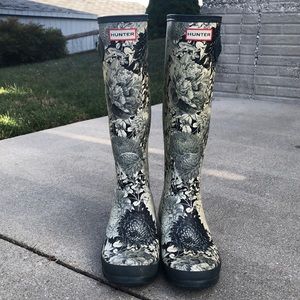 Hunter Boots Floral Pattern